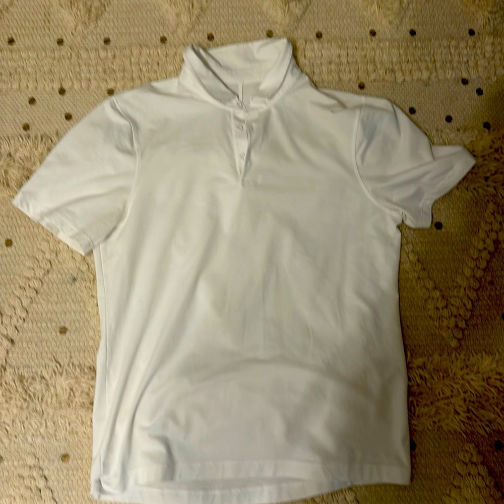 Lululemon Pique Polo Shirt. White. Size M.
